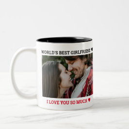 Best Girlkompis Valentine Day Anpassningsbar Photo Två-Tonad Mugg