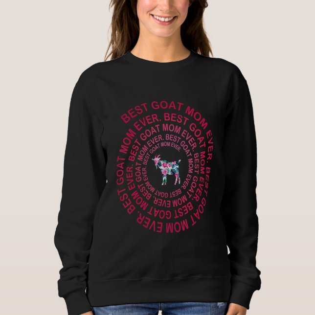 Best goat Mom Ever Spiral Mother s Day T Shirt (Framsida)