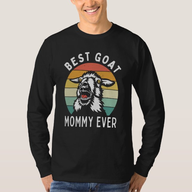 Best goat mommy ever goat mom mothers day rancher t shirt (Framsida)