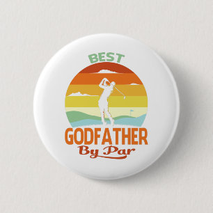 Best Godfather by Par Fars dag Golf Shirt Gift Knapp