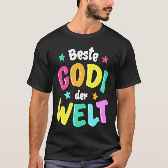 Best Godi in the World  Godmother T Shirt (Framsida)