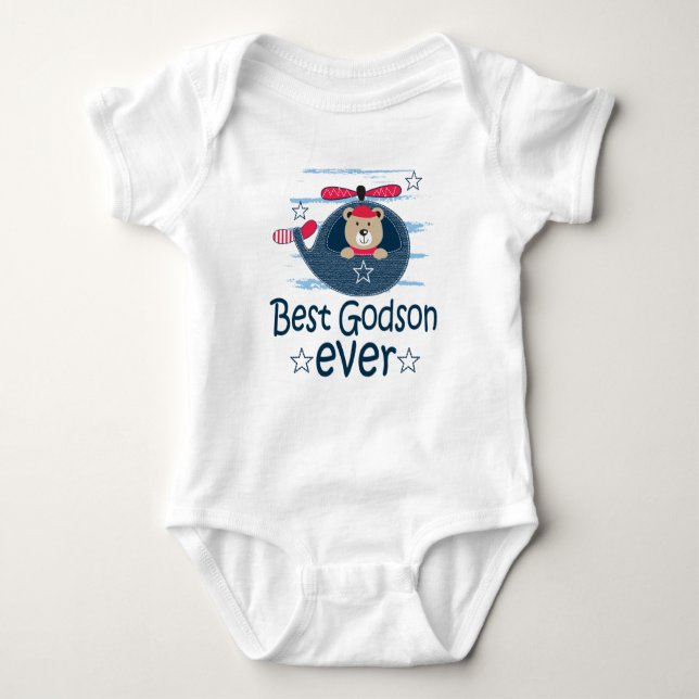 Best Godson nånsin Godchild Bear T Shirt (Framsida)