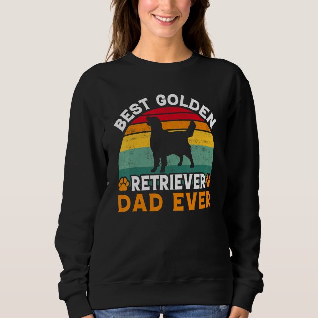 Best Golden Retriever Dad Ever Golden Retriever Da T Shirt (Framsida)