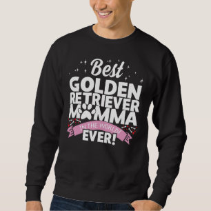 Best Golden Retriever Mamma Lång Ärmad Tröja