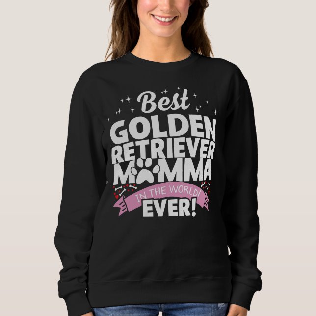 Best Golden Retriever Mamma T Shirt (Framsida)