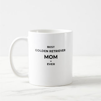 ☕ Best Golden Retriever Mom Ever – White Mug Kaffemugg