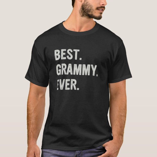 Best Grammy Ever Family Grandma T Shirt (Framsida)