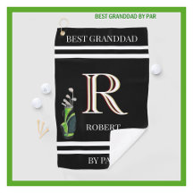 Best Granddad by Par Anpassningsbar Monogram Namn 