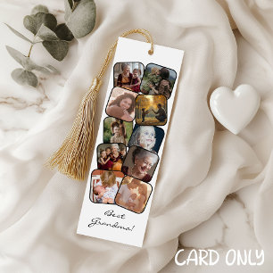 Best Grandma 10 Photo Collage Bookmark Reklamkort