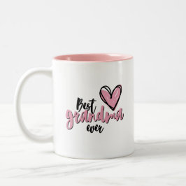 'Best Grandma Ever' Mother's Day Birthday Gift Två-Tonad Mugg