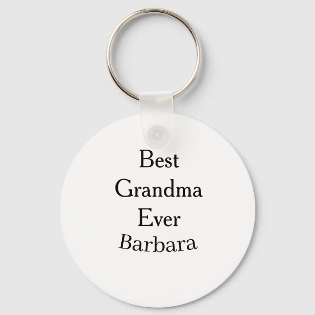 Best Grandma ever name date simple mothers day min Nyckelring (Framsida)