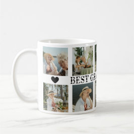 Best Grandma Ever Photo Collage – Gift with Hearts Kaffemugg