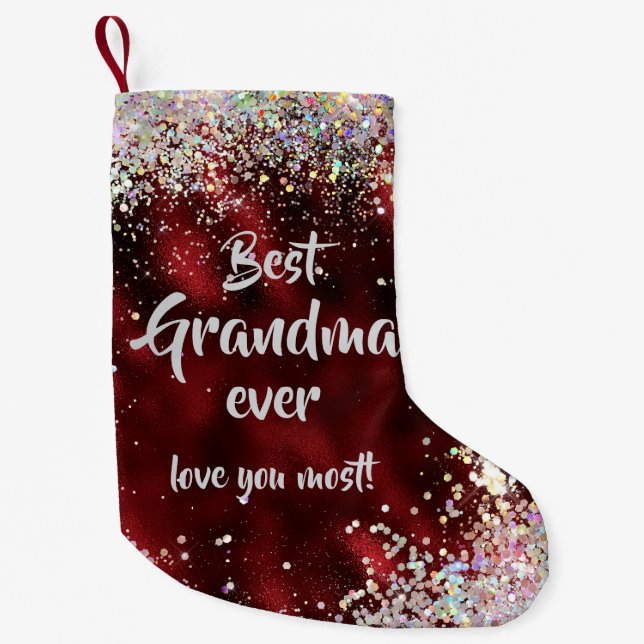 Best Grandma Liten Julstrumpa (Framsidan)