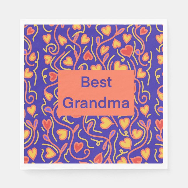 Best Grandma Pappersservett (Framsidan)