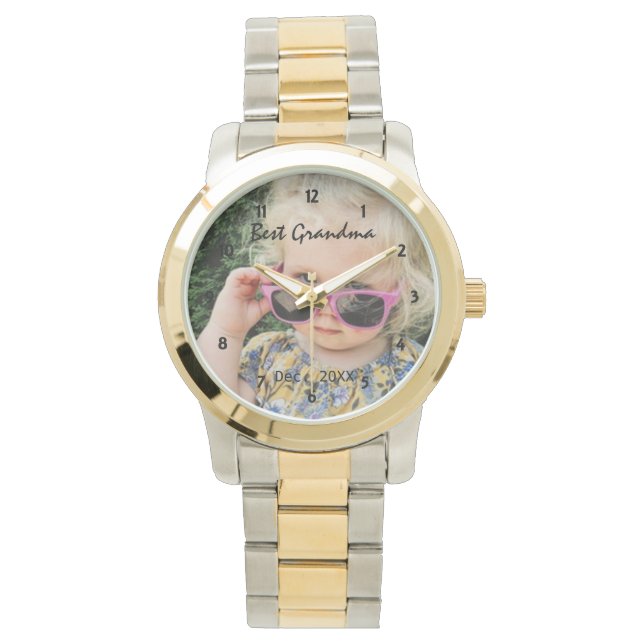 Best Grandma Personlig Photo Armbandsur (Framsida)