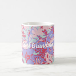 Best Grandma Summer Garden Red and Violet Coffee M Kaffemugg