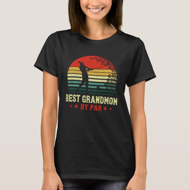 Best Grandmom By Par Mommy Mother s Day Golf  Golf T Shirt (Framsida)