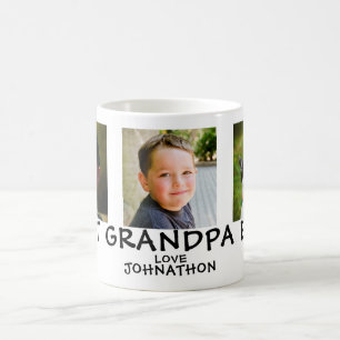 Best Grandpa 3 Photo Namn Kaffemugg