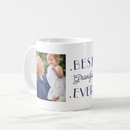 Best Grandpa All Anpassningsbar Grandfather Photo Kaffemugg
