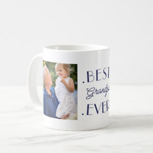 Best Grandpa All Anpassningsbar Grandfather Photo Kaffemugg