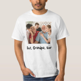Best Grandpa All Anpassningsbar Photo T Shirt