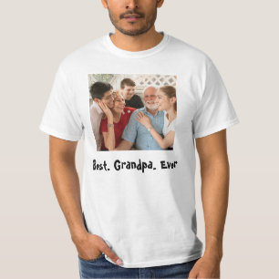 Best Grandpa All Anpassningsbar Photo T Shirt