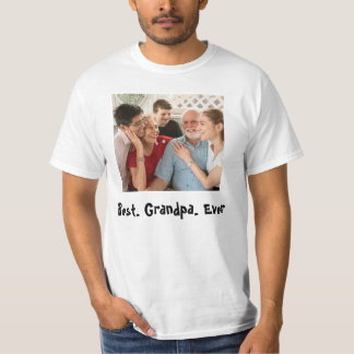 Best Grandpa All Anpassningsbar Photo T Shirt