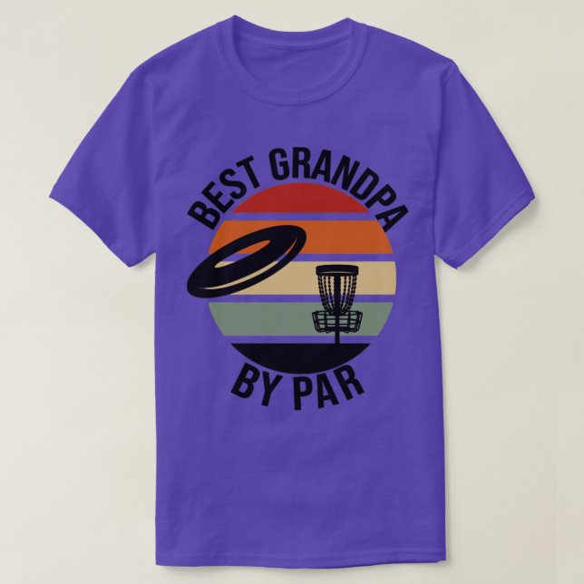 Best Grandpa by Par Fars dag Frisbee Disk Golf T Shirt (Design framsida)