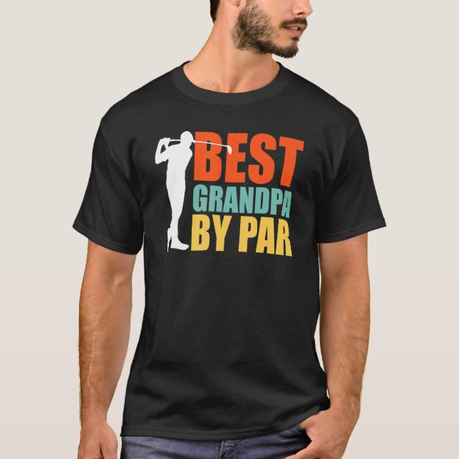 Best Grandpa By Par  Golf T Shirt (Framsida)