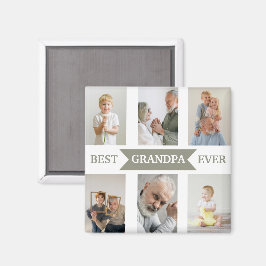 Best Grandpa Ever | Custom Photos Magnet