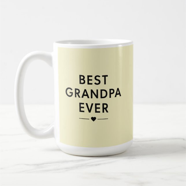 Best grandpa ever  kaffemugg (Vänster)