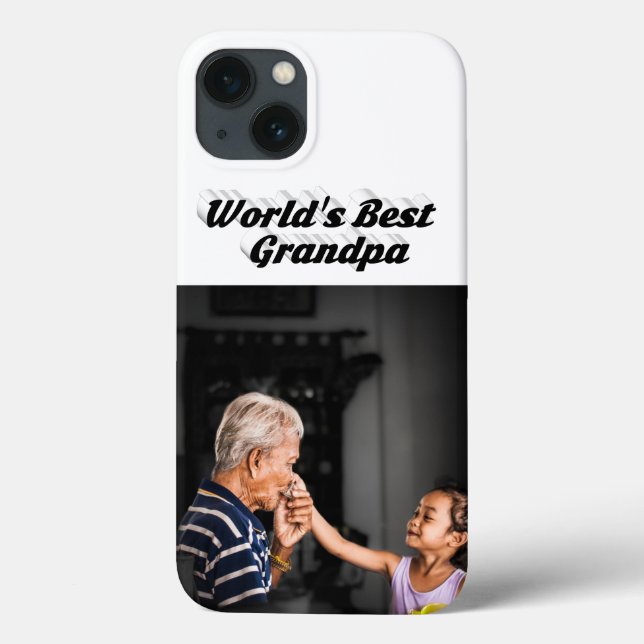 Best Grandpa photo black text (Baksida)