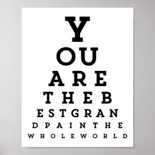 Best Grandpa Typography Poster diagram