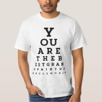 Best Grandpa Typography | T-shirt för Snellen-diag