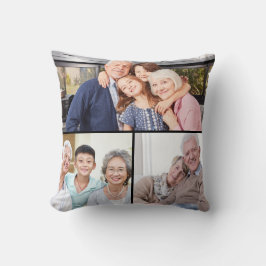 Best Grandparents Ever 6 Photo Collage Custom Kudde