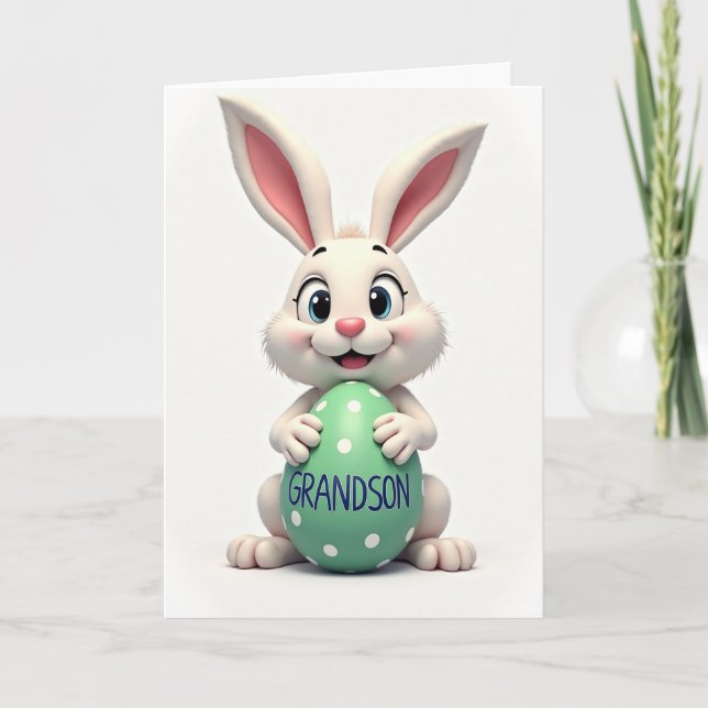 Best Grandson Easter Card Kort (Framsida)