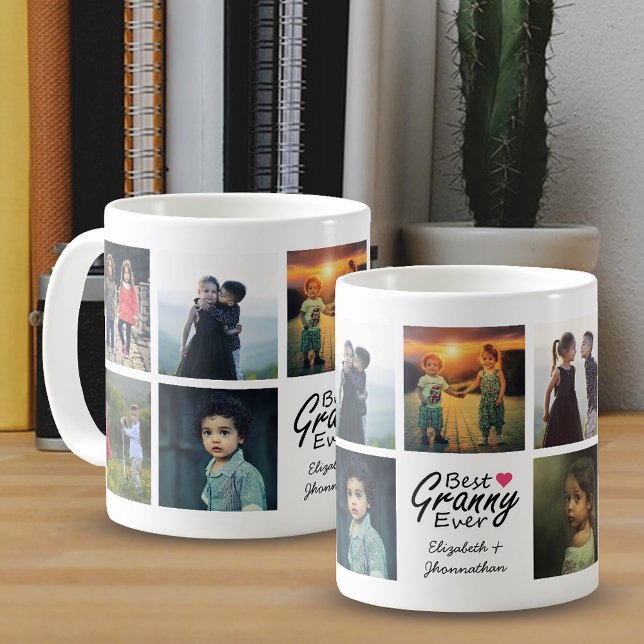 Best Granny All Anpassningsbar Photo Collage Grand Kaffemugg (Skapare uppladdad)