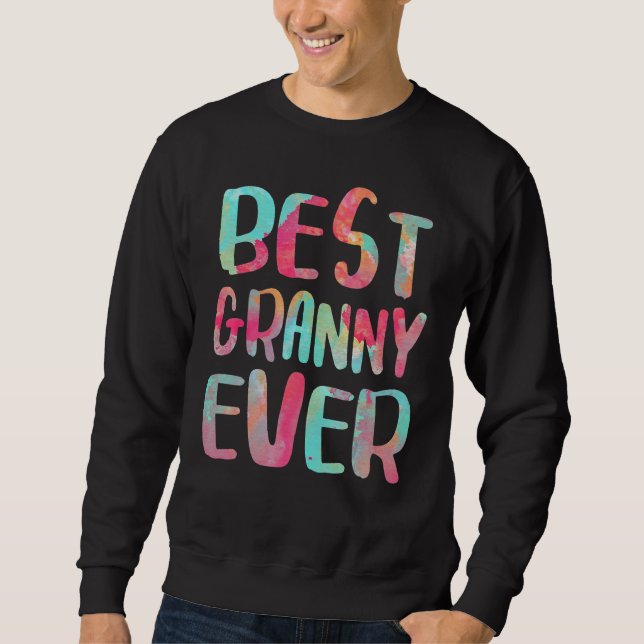 Best Granny All Funny Mors dag Lång Ärmad Tröja (Framsida)