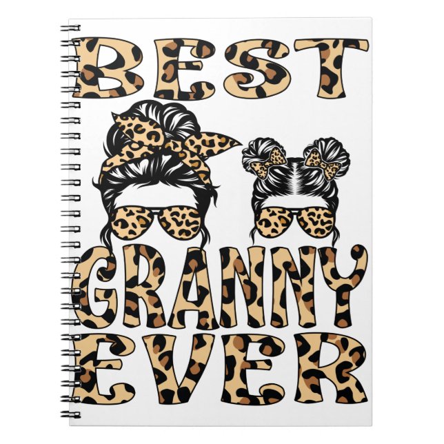 Best Granny All Leopard Play Mors dag Anteckningsbok (Framsidan)