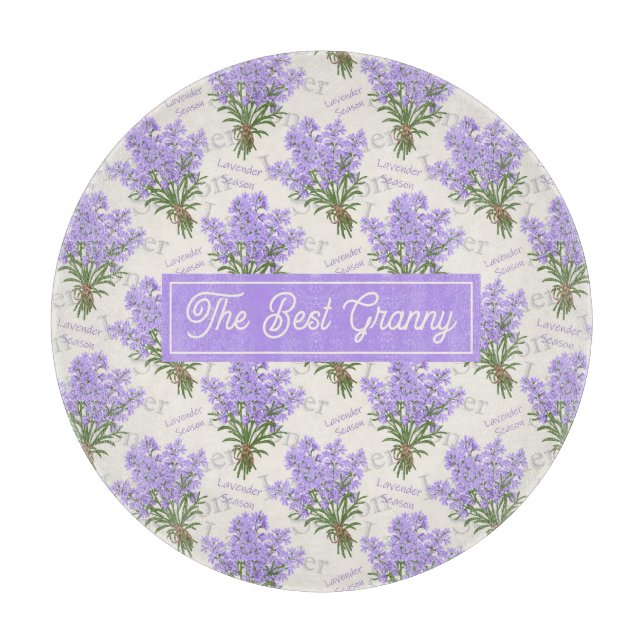 Best Granny Lavender Personlig Glass (Framsidan)