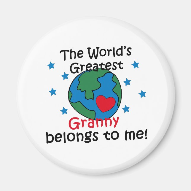 Best Granny Tillhörs till mig Magnet (Framsidan)