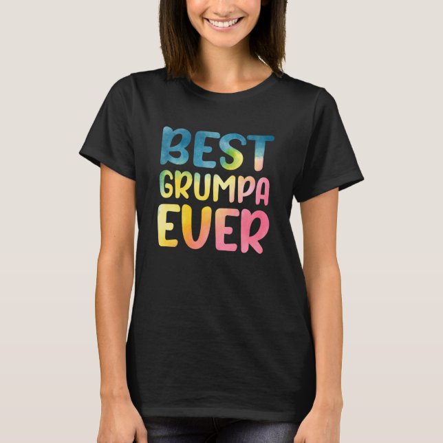 Best Grumpa Ever Father's Day Grumpa T Shirt (Framsida)