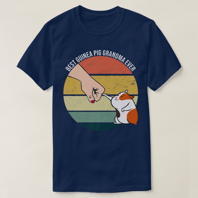 Best Guinea Gris Grandma All Hårig Potato Domestic T Shirt (Design framsida)