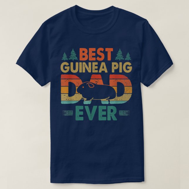 Best Guinea Pig Dad Ever Guinea Pig Father Pet Rod T Shirt (Design framsida)