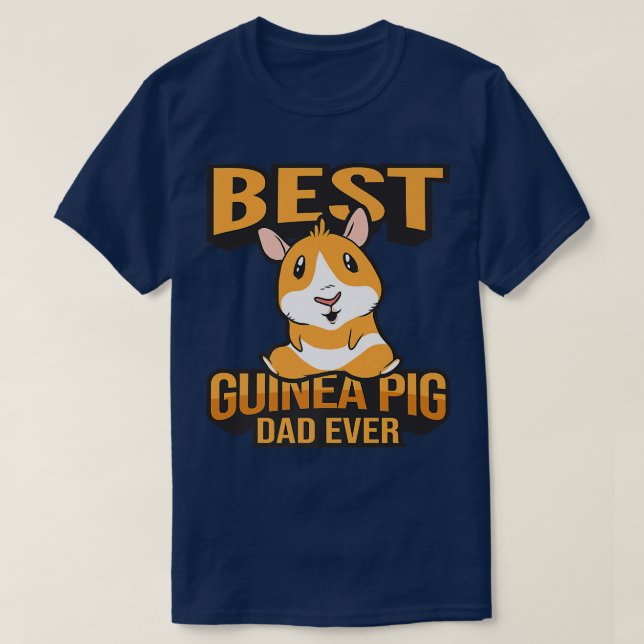 Best Guinea Pig Dad Premium  T Shirt (Design framsida)