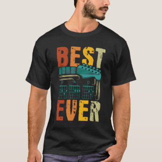 Best Guitar Dad Ever Chords Guitar Dad T Shirt