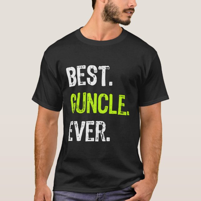 Best Guncle Aldriny Funny farbror Gift T Shirt (Framsida)