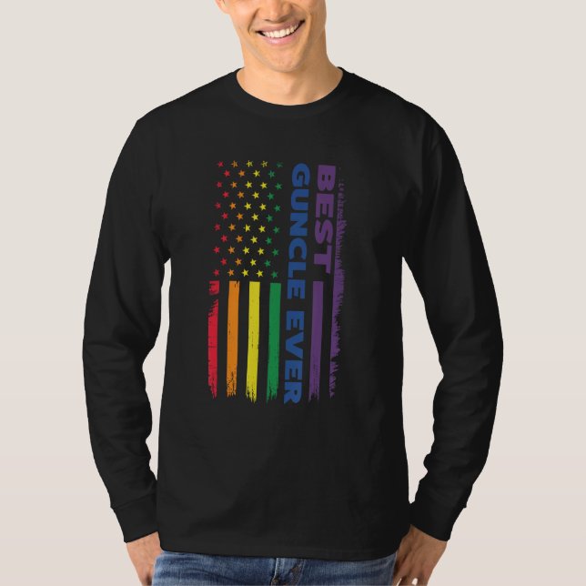 best guncle ever gay pride LGBT T Shirt (Framsida)