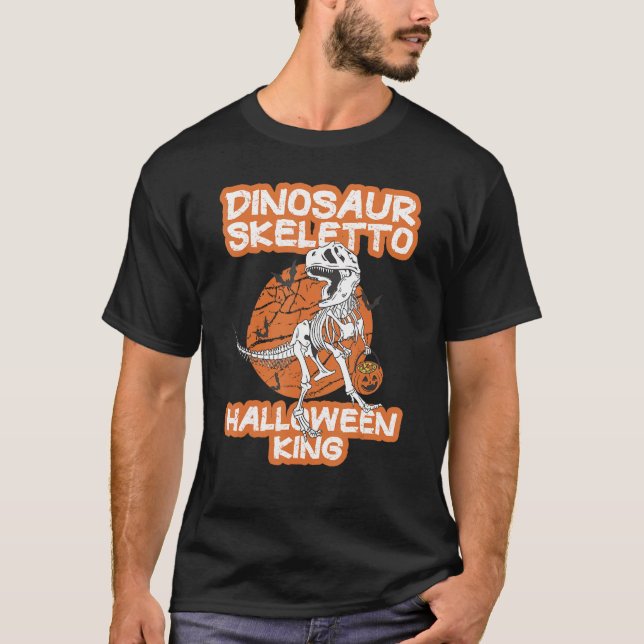 Best Halloween Costume Dino Skeletto the Halloween T Shirt (Framsida)
