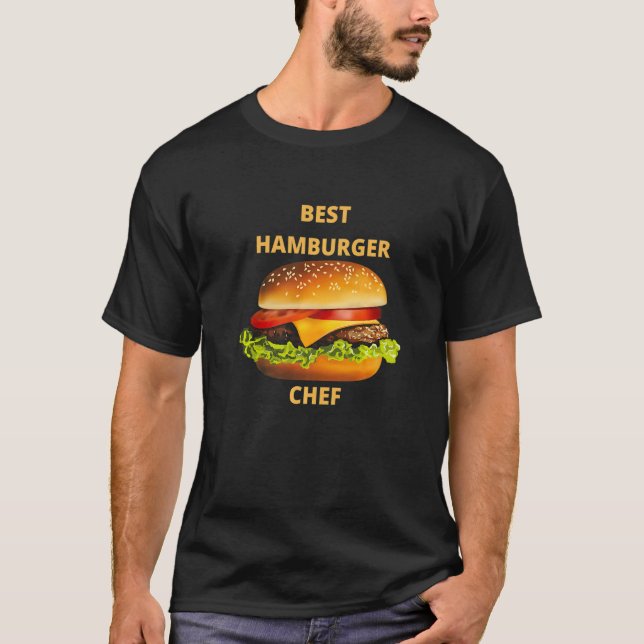 Best Hamburger Chef T Shirt (Framsida)
